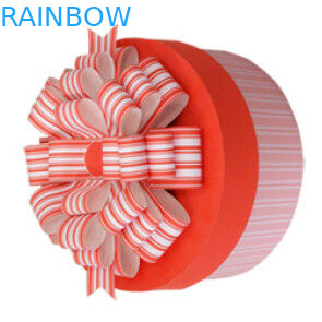 اسطوانة ورق - تغليف هدايا على شكل علبة وردي لكعكة عيد الميلاد