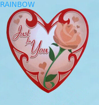 شكل قلب دفتر الملاحظات ذاتية اللصق مع أنماط الكرتون