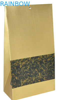 مخصص كلاسيك كرافت ورق التغليف للحصول على أكياس الشاي ، القاع مسطحة