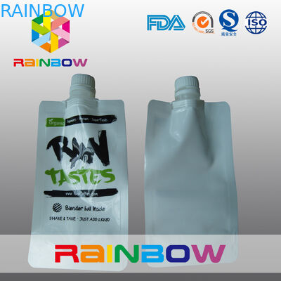 مغلفة نايلون 3 - الجانب الأبيض صنبور الحقيبة التعبئة والتغليف الآلي شعار مطبوع