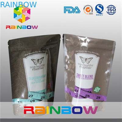 معقولة الوقوف حتى احباط الحقائب مع سحاب للسكر / تغليف المواد الغذائية