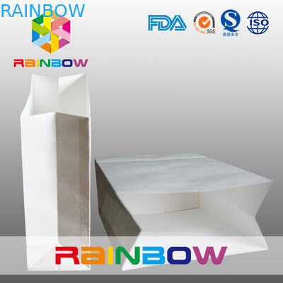 المعاد تدويرها مربع أسفل أكياس الورق حسب الطلب / أكياس التسوق ورقة مطبوعة