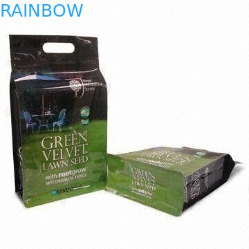 غير الحيوانات السامة البلاستيك أغذية الحيوانات الأليفة الحقيبة مع القاع مسطحة والتعامل معها