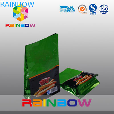 الانتهاء من البلاستيك الساطع اللمسات الأخيرة أسفل كيس رقائق التعبئة والتغليف مع الشق المسيل للدموع