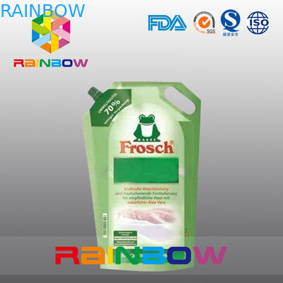 الألومنيوم إحباط الوقوف الحقيبة صنبور مع ثقب اليد لتغليف منظفات الغسيل