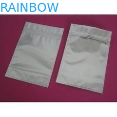 أبيض فضي 3 جانبية مخصص مطبوعة الألومنيوم احباط الطبخ حقيبة مع زيبر