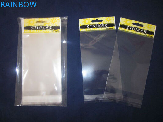 الأصفر OPP رئيس حقائب تغليف الطباعة / OPP حقيبة التشيلو مع فتحة للالمسواك