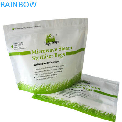 مخصص الألومنيوم رقائق مغلفة حقيبة / الغذاء الصف الأغلاق فراغ Microwave الحقيبة