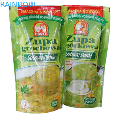 رقائق الألومنيوم العزل الغذاء أكياس ختم فراغ معوجة مع زيبر لملاحق