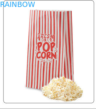 مخصصة أكياس مسطحة القاع براون كرافت ورقة أعلى مفتوحة لتناول وجبة خفيفة