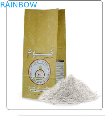 مخصصة أكياس مسطحة القاع براون كرافت ورقة أعلى مفتوحة لتناول وجبة خفيفة