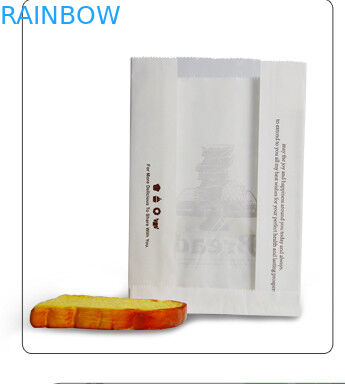 أكياس الورق الأبيض مخصصة لتغليف المعجنات والخبز المحمص الجبن ، واتخاذ حقيبة بعيدا