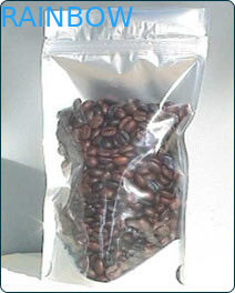 100g سناك حقائب تغليف الجبهة transprent عودة احباط مع سحاب