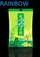 لامع جانب أكياس تغليف الشاي مجمعة رقائق الألومنيوم ، الأخضر تين القهوة التعادل الحقيبة