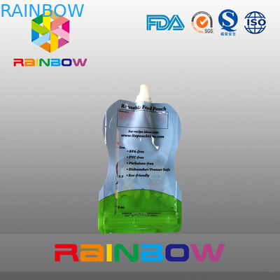 نوع مجاني 5 عوز الوقوف الحقيبة التعبئة والتغليف لباباي الغذاء مع زيبر Reclosbale