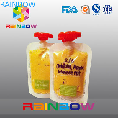 العرف تصميم الغذاء الصف الوقوف الحقيبة مع صنبور لأغذية الأطفال