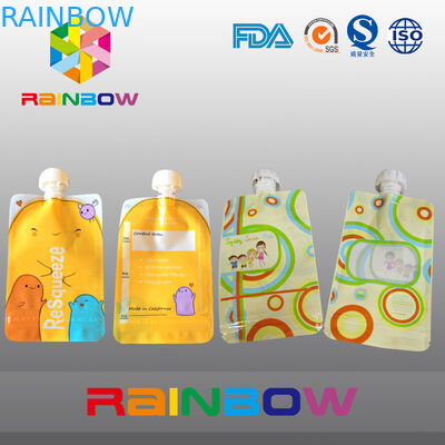 كوستميزيد المطبوعة صنبور الحقيبة التغليف وأكياس فوهة لتغليف السائل