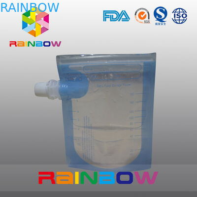 Transprent الجانب مجمعة الحقيبة للمياه / المشروبات ، دوق-باي مع زيبر