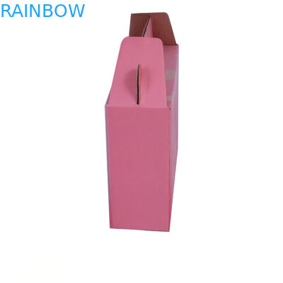 تغليف السيارات هدية ورقة مربع مغلقة ، حالة الورق المقوى المموج مع نافذة