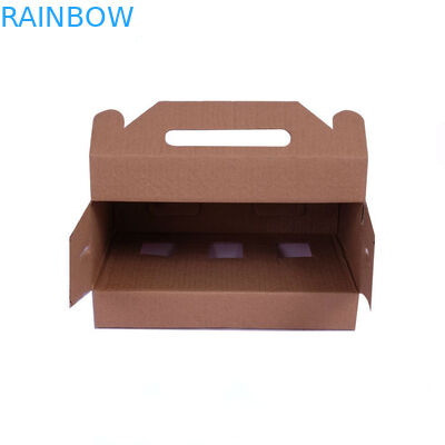 تغليف السيارات هدية ورقة مربع مغلقة ، حالة الورق المقوى المموج مع نافذة