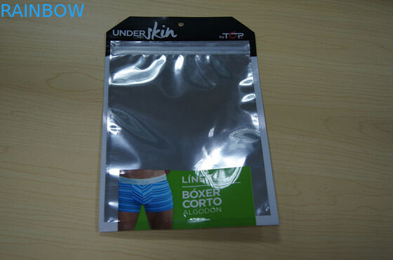 حقيبة الملابس الداخلية من الذكور الحقائب البلاستيكية Pacakging نوني الحقيبة مع سحاب