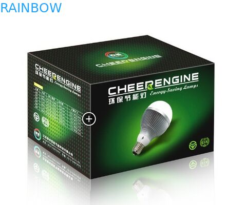 الايكولوجية - ودية أدى ضوء لمبة ورقة التغليف مربع مع شعار مخصص المطبوعة