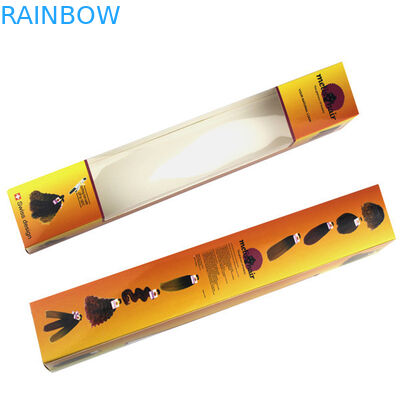 الشعر التمديد ورقة مربع التعبئة والتغليف مع نافذة واضحة ، الشعر التمديد ورقة مربع