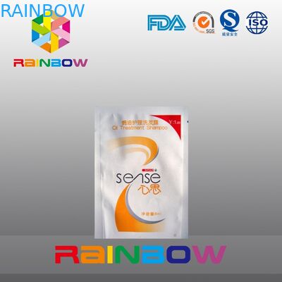 أكياس التعبئة والتغليف البلاستيكية ختم الشامبو القابل للتصرف مع المسيل للدموع الشق