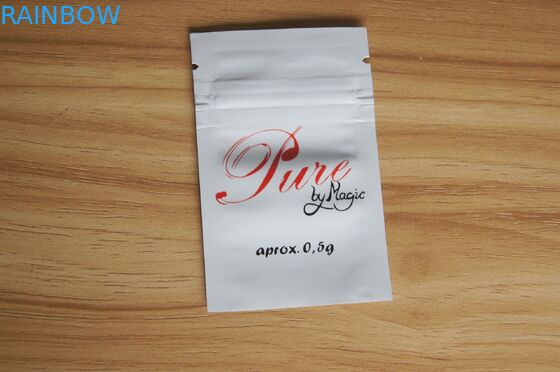 ساطع أبيض صغير Ziplock الأسمدة تغليف أكياس البلاستيك الذاتي ختم دعوى لزراعة النباتات