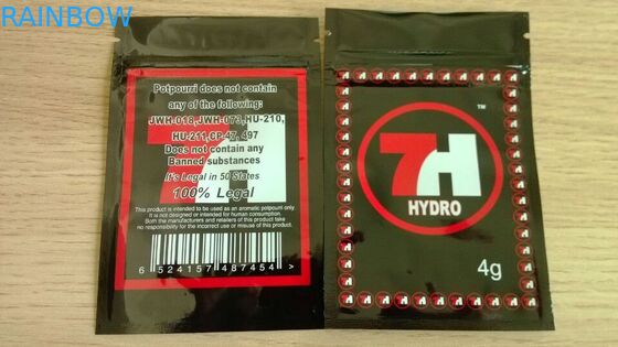 عادل الحقائب البلاستيكية القانونية التعبئة والتغليف للحصول على 7H كوش / هيدرو العشبية البخور كيس التغليف