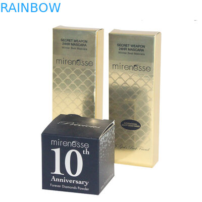 مخصص شعار Pinted ورقة مربع التعبئة والتغليف لمستحضرات التجميل / لامعة مستحضرات التجميل مربع التعبئة والتغليف