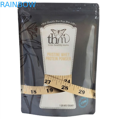 1 رطل كيس من البلاستيك التعبئة والتغليف للحصول على بروتين مصل الحليب مسحوق كيس التغليف مع سحاب
