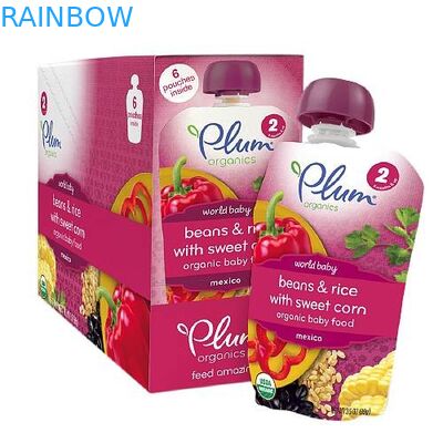 الذاتي الوقوف البلاستيكية الحقائب التعبئة والتغليف الحقائب الحقائب الزبادي تغليف أغذية الأطفال