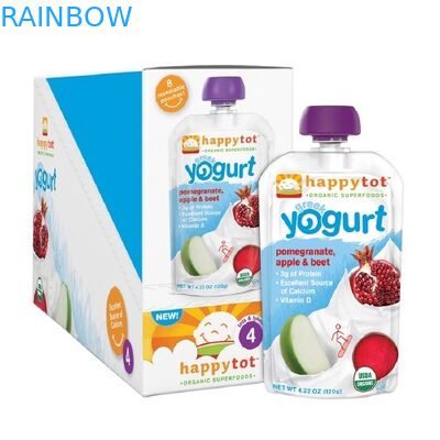 الذاتي الوقوف البلاستيكية الحقائب التعبئة والتغليف الحقائب الحقائب الزبادي تغليف أغذية الأطفال