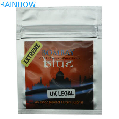 Reseach Chemical Powder / Pills Bag، Foil Herbal Incense Packaging Bag With Printed Label