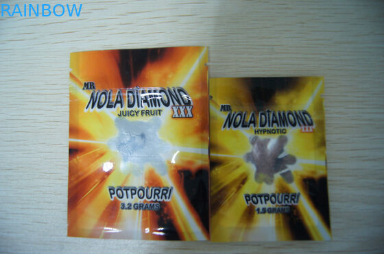 ألمانيا العشبية البخور تغليف أكياس Ziplock / نيوزيلندا Potpourri حقيبة مع ملء أعلى