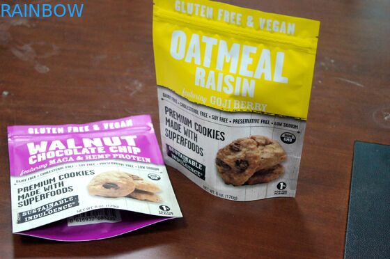 الغذاء الصف الوقوف حتى زيبر البندق ، وجبة خفيفة الغذاء تخزين حقيبة / احباط اصطف حقيبة الغذاء الجاف