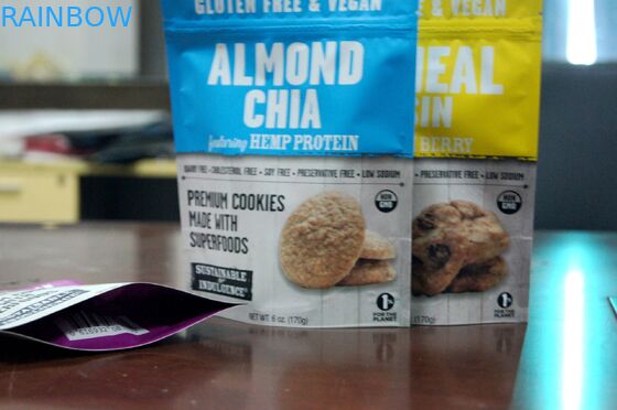 الغذاء الصف الوقوف حتى زيبر البندق ، وجبة خفيفة الغذاء تخزين حقيبة / احباط اصطف حقيبة الغذاء الجاف