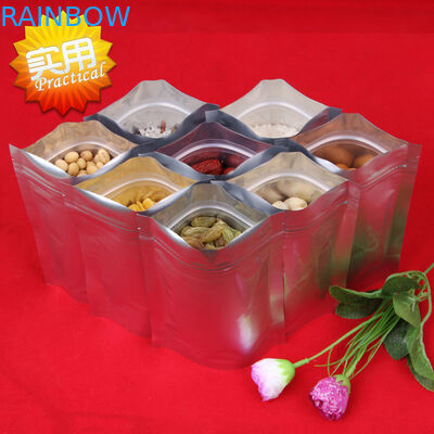 احباط مغلفة الحقائب البلاستيكية التغليف Reclosable مايلر زيبلوك حقيبة مايلر حقيبة سستة الحمراء