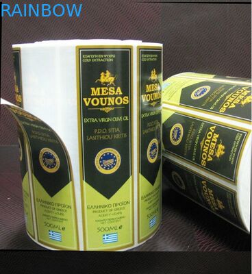 ختم الساخنة تصميم مخصص تسمية زجاجة من النبيذ الاحمر / تسمية ملصق خاص