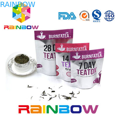 القابلة للتحلل الحيوي الوقوف الشاي الحقيبة مايلر زيبلوك مغلفة الشاي التعبئة حقيبة