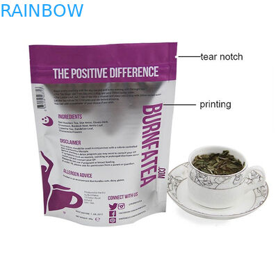 طبعت شاي [ملات] حقيبة تغليف مع [زيبلوك]، حسب الطّلب [ريكلوسبل] شاي تعليب [دوي] حزمة