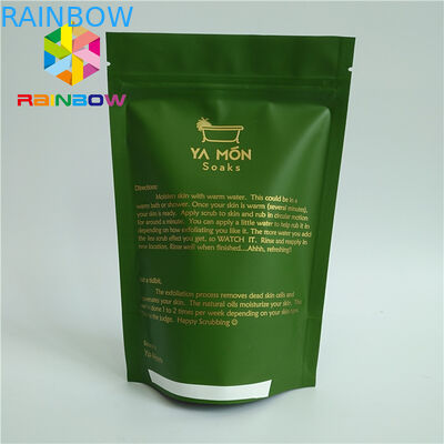 رقائق الألومنيوم اصطف مات كيس كيس شاي أخضر أخضر مع تصميم زيبر مخصص