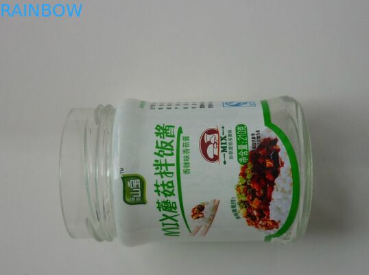 ماء PVC الحرارة تقليص تسميات لصلصة Beancurd الجبن زجاجة الزجاج