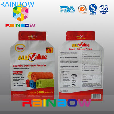 كيس التغليف البلاستيكية المخصصة الطباعة للحصول على 500g مسحوق المنظفات الغسيل / مسحوق الغسيل