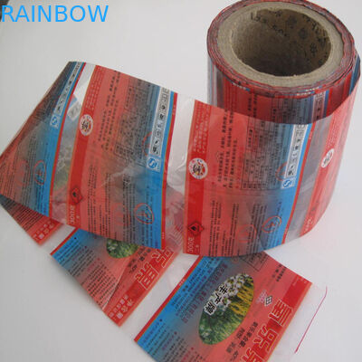 PVC / PET تقليص كم تسميات في لفات لشرب زجاجات الطاقة مع شعار OEM المطبوعة