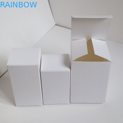 أبيض كرتون مجوهرات عطور كاندي ورقة صندوق تغليف غير طبع