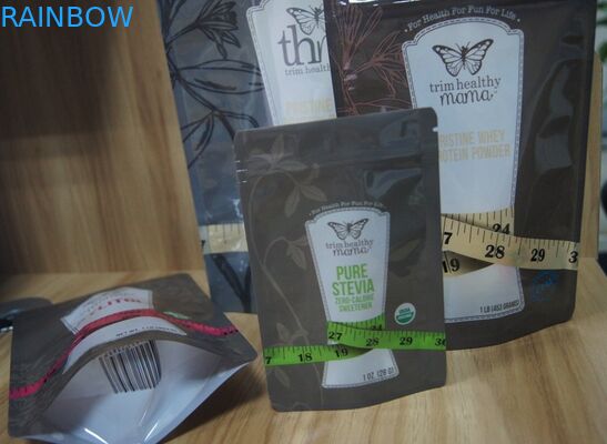 PET / PE نكهات مختلفة من السكر دوق-باي من البلاستيك التعبئة والتغليف مع سحاب