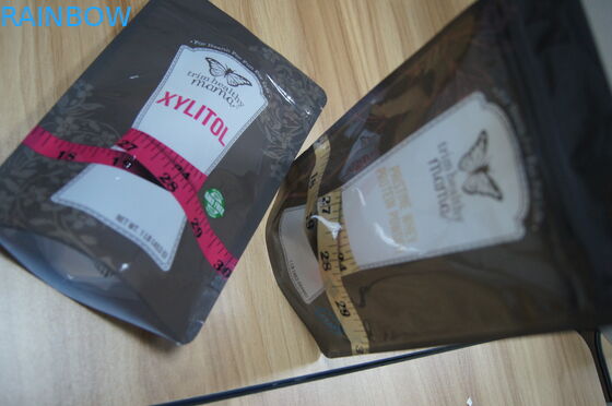 انهض بلاستيك بروتين مسحوق / سكر / حلويات تغليف حسب الطلب حقيبة زيبلوك