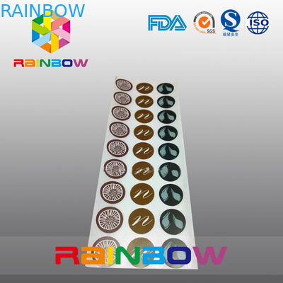 مخصص جولة ورقة تقليص كم التعبئة والتغليف ، لاصق ملصق تسميات للمكسرات المنشط